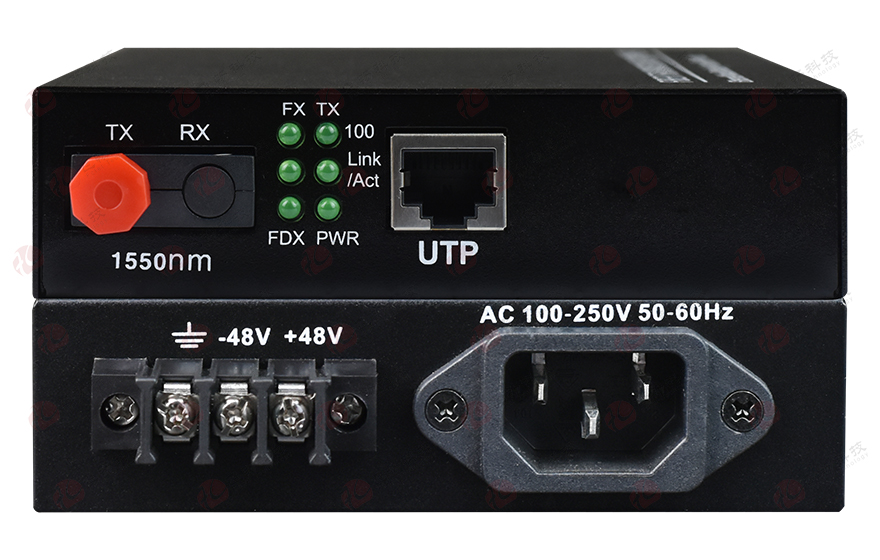 飛暢科技-可遠端網(wǎng)管 1路百兆光纖收發(fā)器（內置電源）